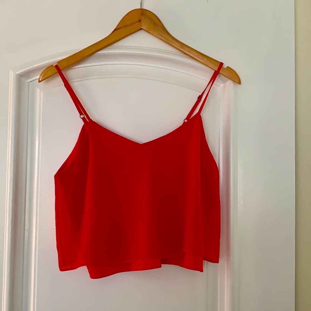 Alice+Olivia Red Blouse- Size XS